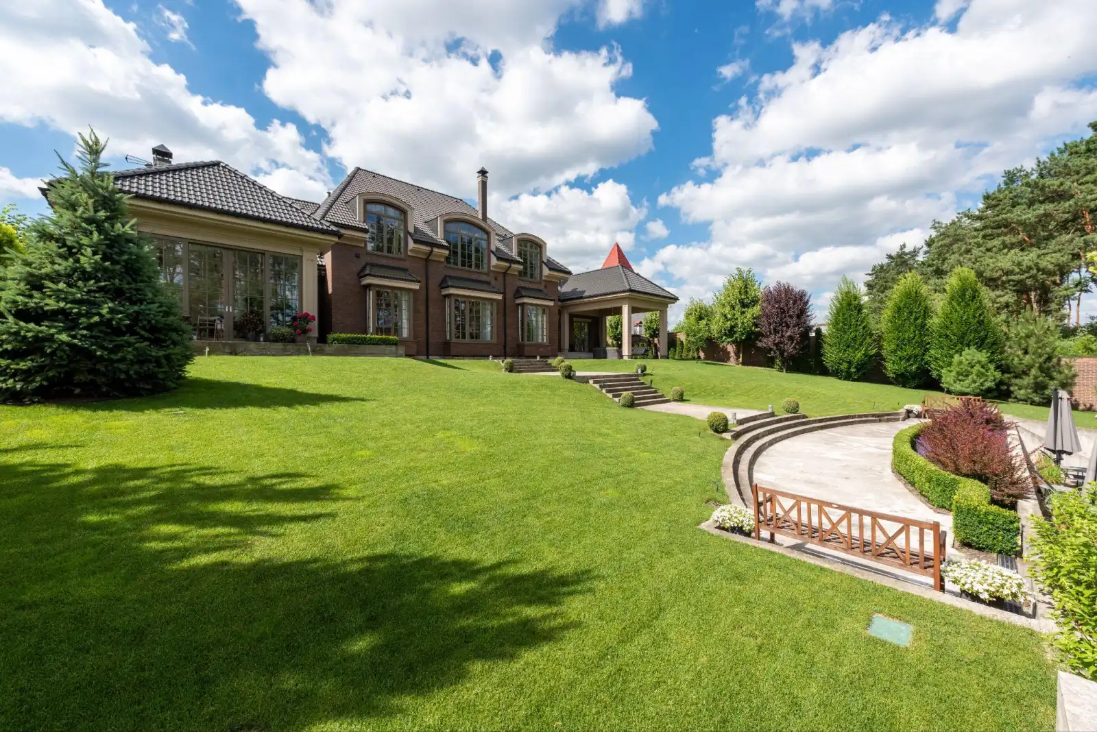Large home on a spacious landscaped lot