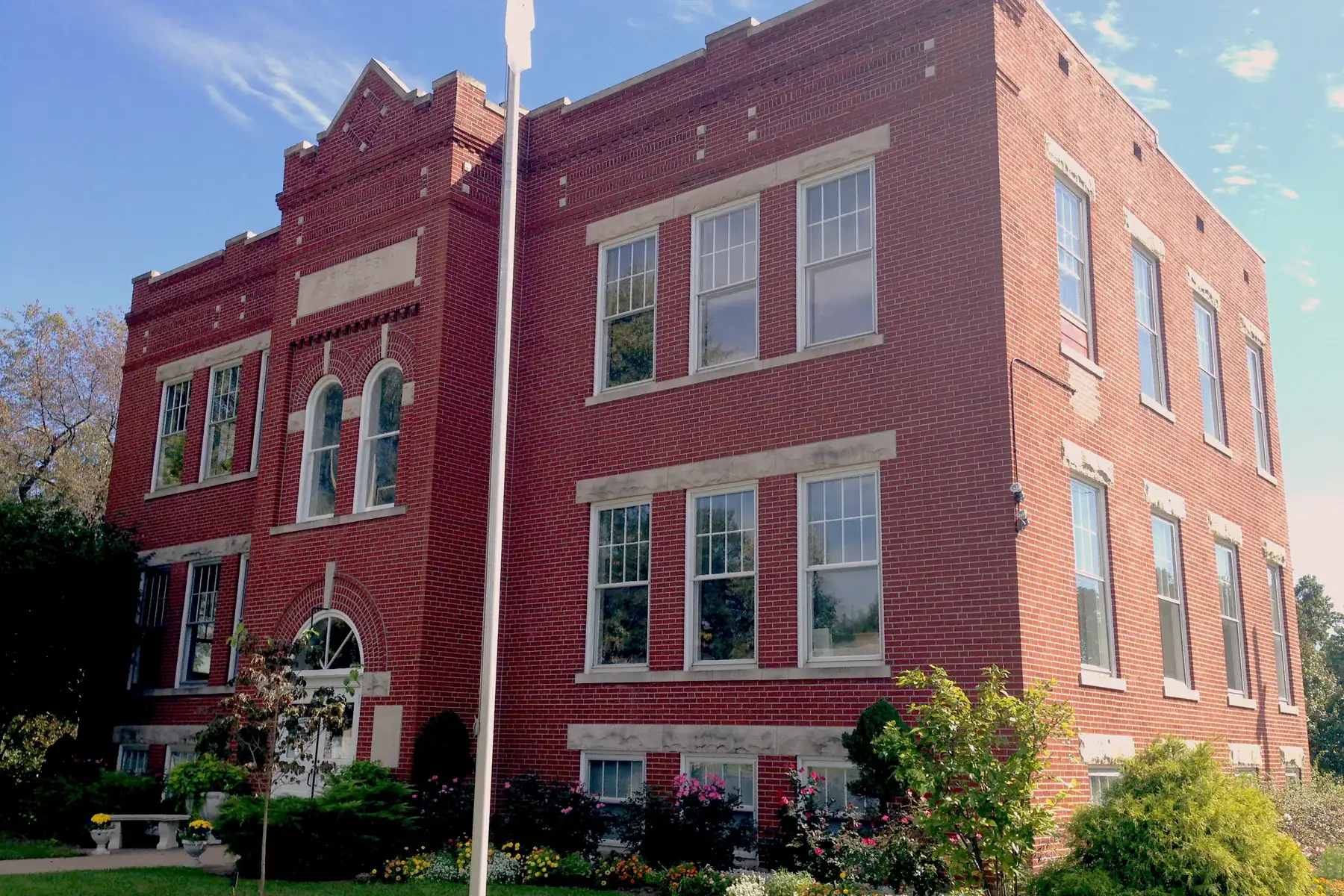 Historic Glen Carbon Grade School building in Glen Carbon, Illinois
