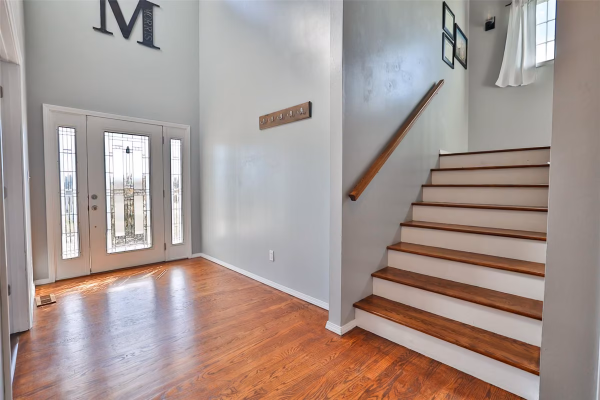 Entry foyer and staircase
