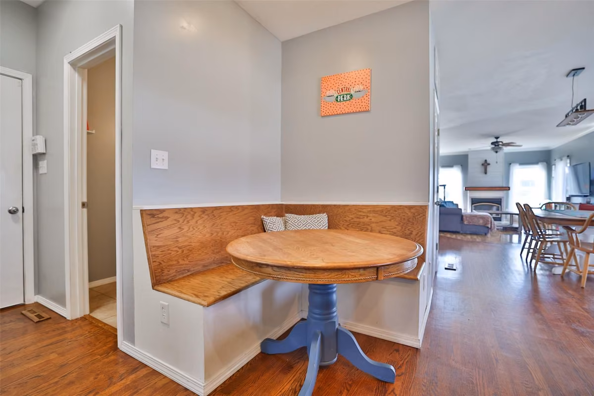 Dining nook beside the kitchen